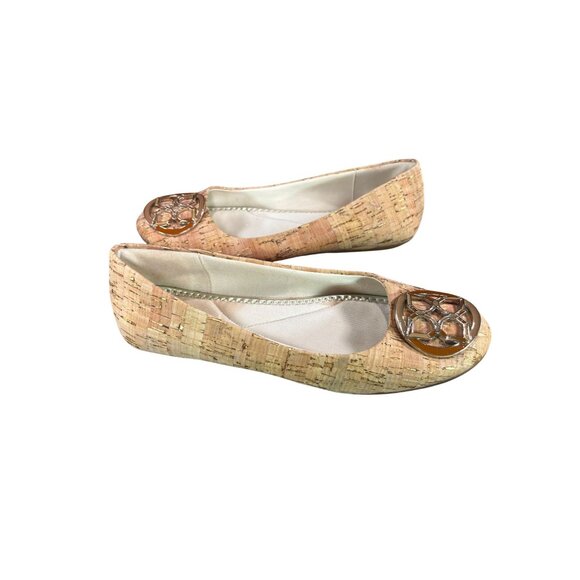 Kelly & Katie Cork Ballet Flats With Gold Accent - Picture 7 of 8